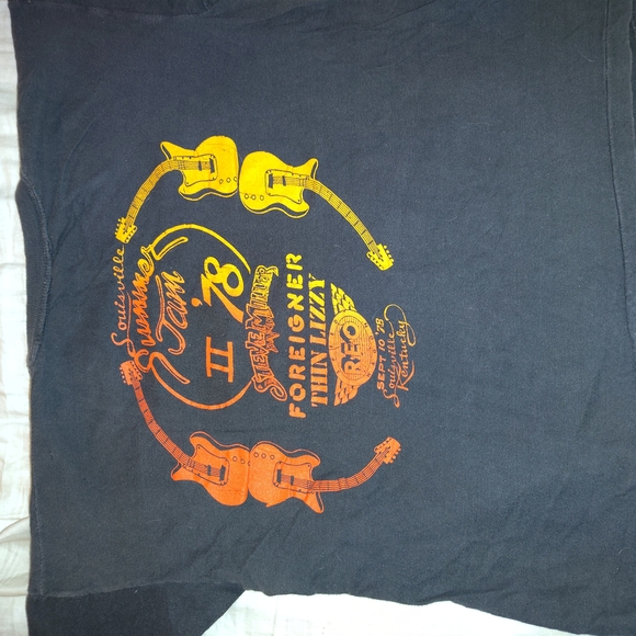 Vintage  Summer Jam II 78 Graphic T-Shirt No Size But Measurement Used Condition - Picture 15 of 16